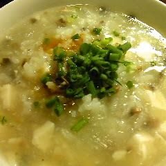 A picture of Reflection on Overeating Diet ☆ Considerably Satisfying... Tofu Rice Porridge.