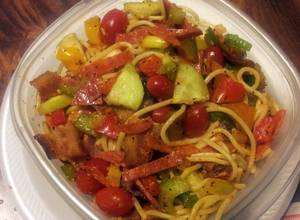 Zesty Spaghetti Pasta Salad with McCormick Salad Supreme - Life