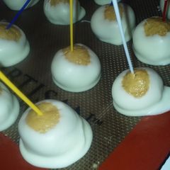A picture of White Chocolate Peanut Butter Balls.