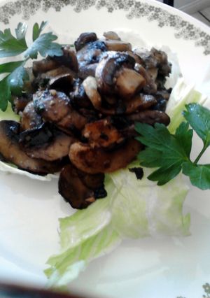 A picture of Sautéed Mushrooms W/ Parsley & Garlic.
