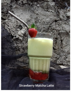 Foto resep Strawberry Matcha Latte