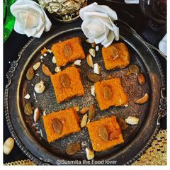 A picture of Carrot burfi.