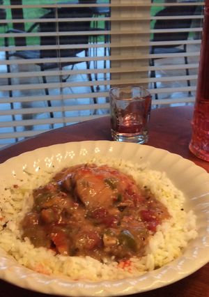 A picture of Jill's Beer Braised Chicken.