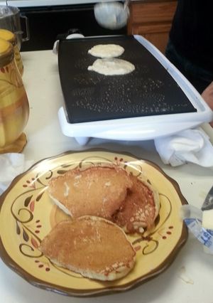 A picture of Sveler (Norwegian Pancakes).