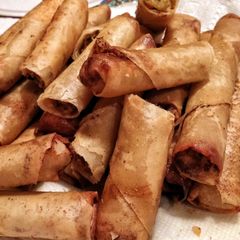 A picture of Filipino Spring Rolls (Lumpiang Shanghai).