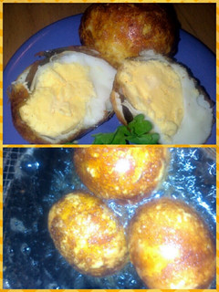 A picture of sig's deep-fried eggs.