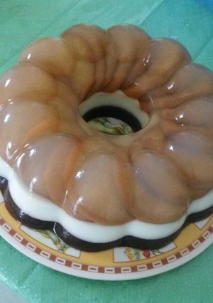 Foto resep Puding Lapis Biskuit (tanpa telur)