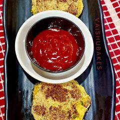 A picture of Cafe Style Crunchy and Crispy Cheese Potato Cutlets.