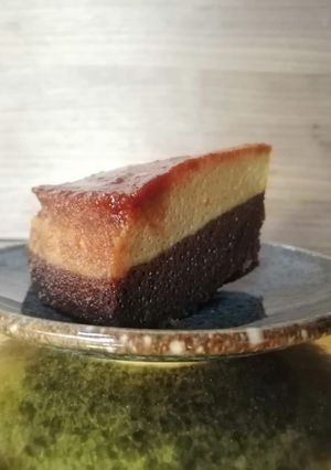 Una foto de Chocoflan