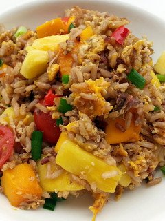 A picture of Pineapple And Mango Fried Brown Rice.