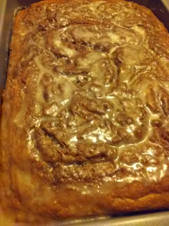 A picture of Cinnamon Roll Cake.