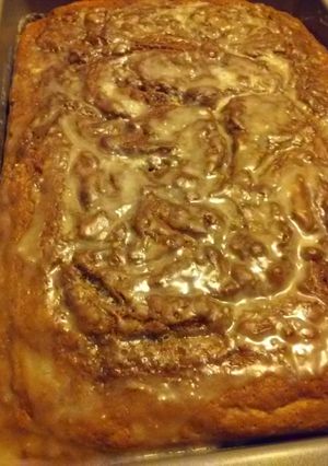 A picture of Cinnamon Roll Cake.