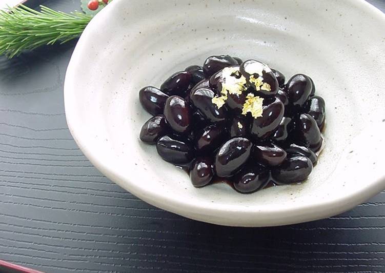 How to Prepare Super Quick Homemade 'Kuromame' Simmered Black Soy Beans (For Osechi New Year's Feast)