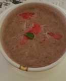 Sopa de sandía con menta