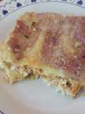 Lasaña de Pollo, jamón y queso