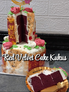 Foto resep Red Velvet Cake Kukus Motif Songket Palembang