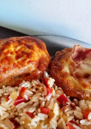 Una foto de Milanesas napolitanas de calabaza y zapallito con 🍅 natural