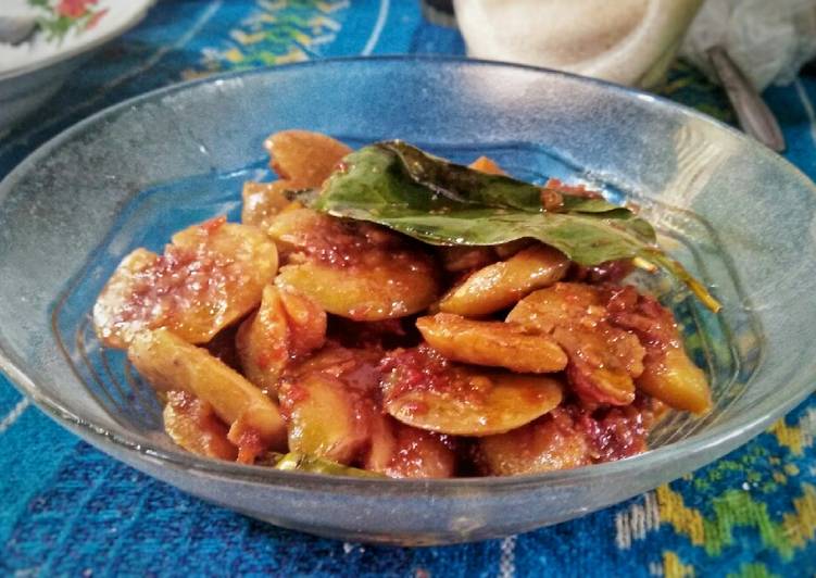 Bagaimana Menyiapkan Jengkol pedas empuk, Lezat