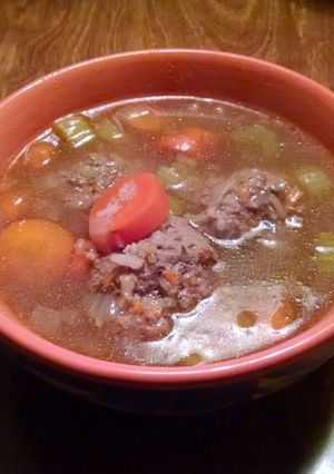 A picture of Albondigas Soup.