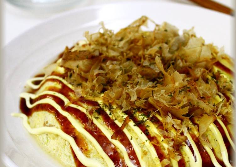 How to Make Homemade Easy and Microwaved Flour-free Okonomiyaki with Tofu