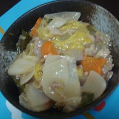 A picture of Simple and Refreshing Vinegar Happosai Stir-Fry.
