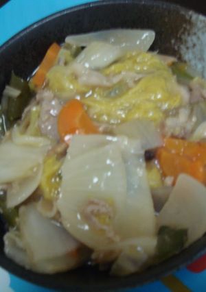 A picture of Simple and Refreshing Vinegar Happosai Stir-Fry.