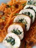 Vickys Spinach & Mushroom Stuffed Chicken Rolls, GF DF EF SF NF