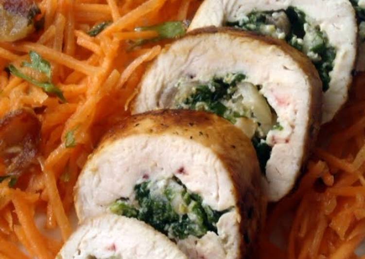Step-by-Step Guide to Prepare Ultimate Vickys Spinach &amp; Mushroom Stuffed Chicken Rolls, GF DF EF SF NF