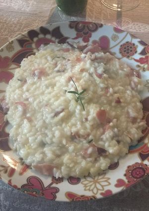 Foto di Risotto mele e speck