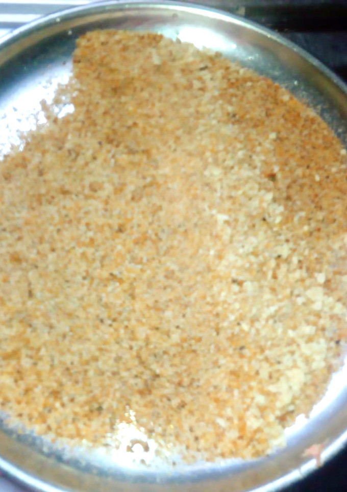 A picture of Homemade Breadcrumbs #4weeksChallenge.