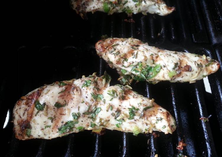 Steps to Make Any-night-of-the-week Herb Grilled Chicken