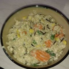 A picture of Easy chicken and wild rice casserole.