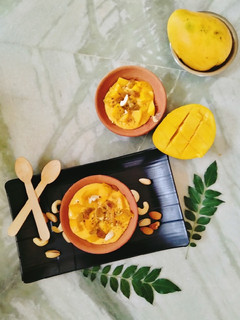 A picture of Mango shrikhand ❤️😋😋😋😋😋❤️.