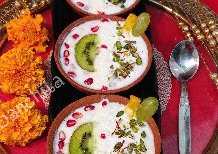 How to Prepare Perfect Indrani Cup /Kesariya Fruit Rabri