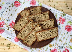 Una foto de 🫛🌾 Pan de arvejas y harina de centeno integral 🌾🫛 Apto diabéticos