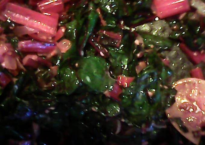 Simple Way to Prepare Speedy Sauteed Swiss Chard with Parmesan Cheese