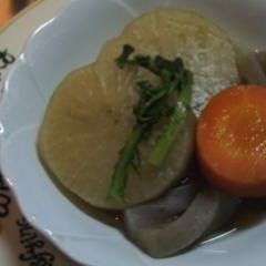 A picture of Simmered Daikon Radish and Carrot (A Taste of Home).