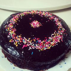 A picture of The perfectly chocolaty chocolate cake.