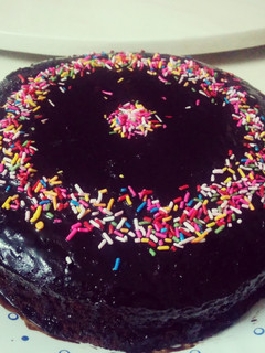 A picture of The perfectly chocolaty chocolate cake.