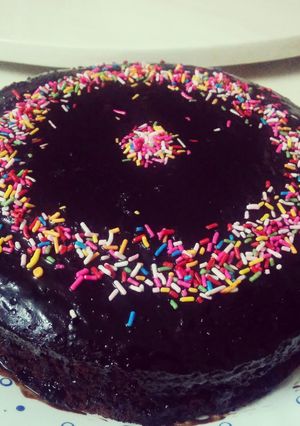 A picture of The perfectly chocolaty chocolate cake.