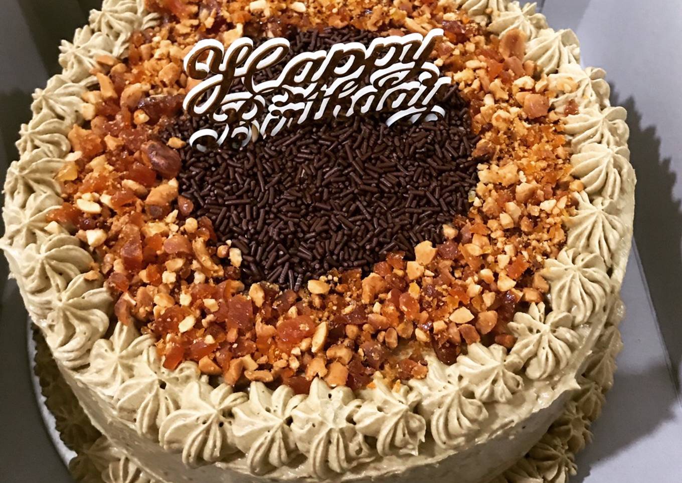 Tiramisu kukus (kue ultah)