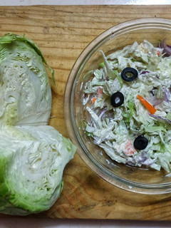 A picture of Cabbage coleslaw.
