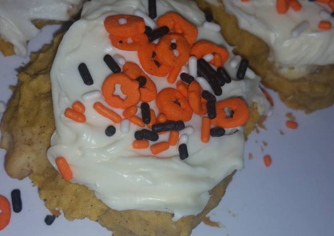 Recipe of Speedy Soft White Chocolate Chip Pumpkin Drop Cookies
