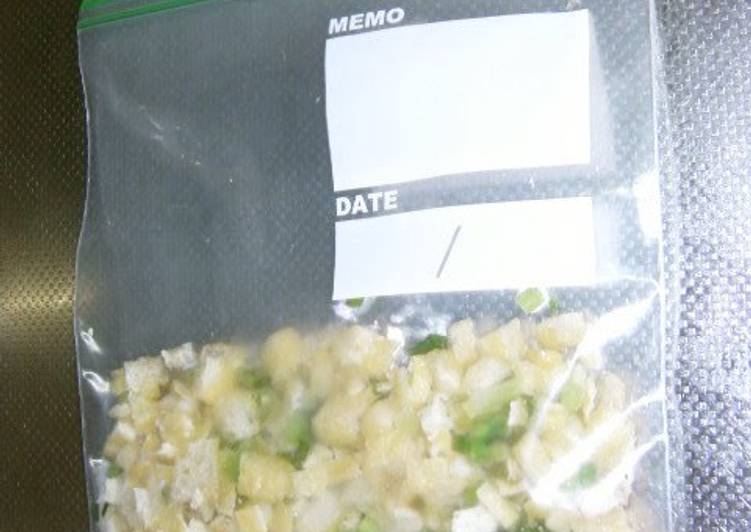 Simple Way to Prepare Quick Freeze-Storing Aburaage &amp; Green Onions