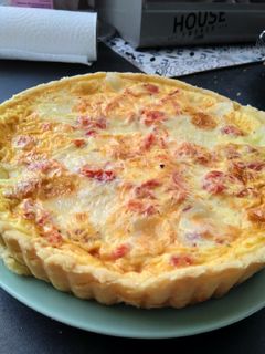 Une photo de Quiche tomate mozza