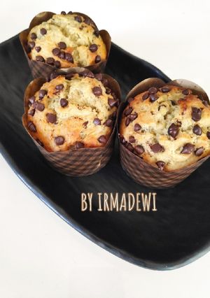 Foto resep Muffin Pisang Chocochips Panggang