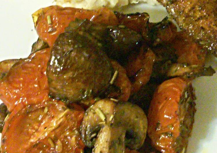 Recipe of Super Quick Roasted Tomatoes with Mushrooms