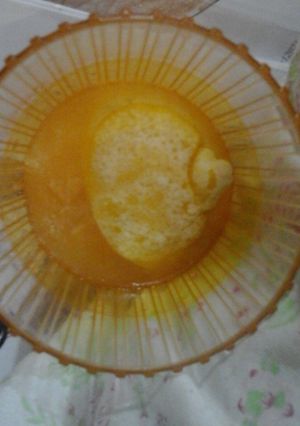 A picture of Lemon and peach sorbet.