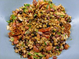 Mixed Beans and Lentil Salad