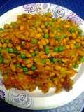 Potatoes, peas, and blackeye peas
